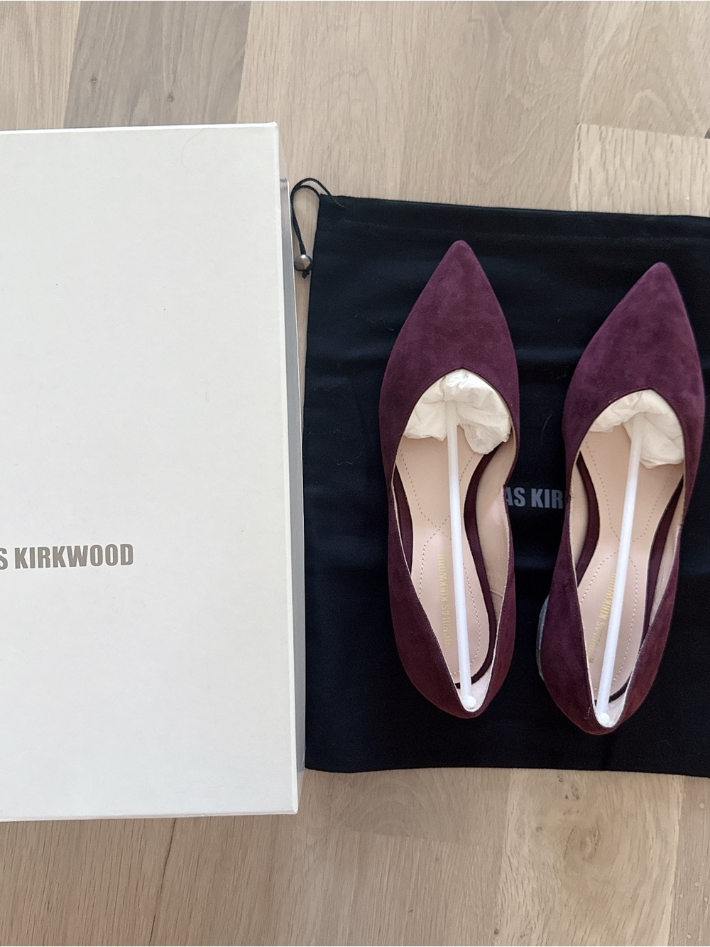 NIB Rare & Retired Nicholas Kirkwood Suede Studded Loafer – Aubergine | EU 37